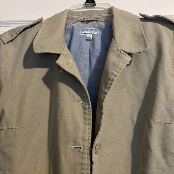 Giacca Gallery women’s tan lined utility jacket size medium - Picture 2 of 7